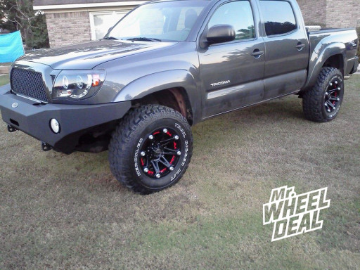 17x9" Ballistic Jester 814 Wheels with 285/70/17 Hercules Trail Digger MT Tires on a 2010 Toyota Tacoma