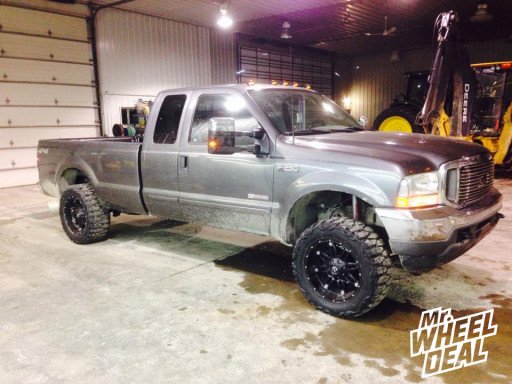 20x10" Fuel Off-Road Hostage Wheels with 33x12.50x20 Nitto Mud Grappler Tires on a 2003 Ford F-250 20x10" Fuel Off-Road Hostage Wheels with 33x12.50x20 Nitto Mud Grappler Tires on a 2003 Ford F-250