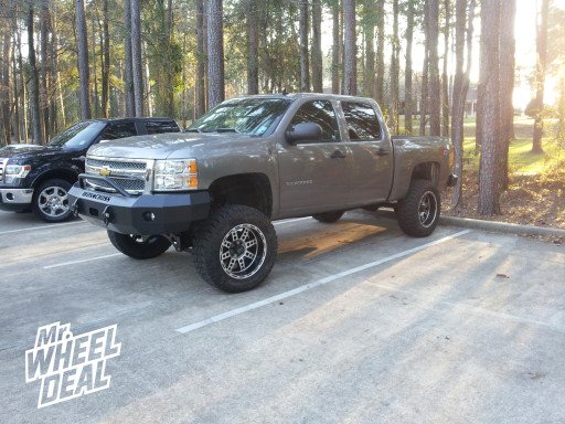 20x10" XD 766 Black Wheels on a 2012 Chevy Silverado 1500