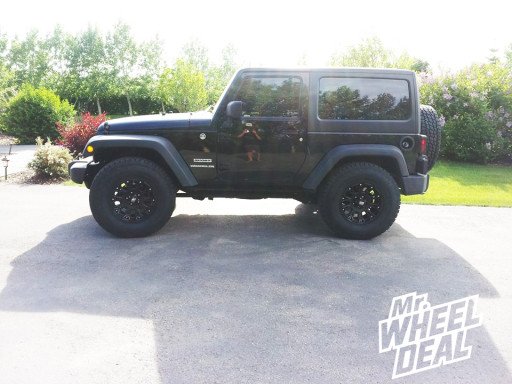 17" XD Misfit Wheels with 285/75/17 Nitto Terra Grappler Tires on a 2012 Jeep Wrangler