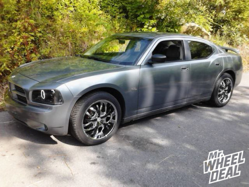 2007 Dodge Charger with 20x9 Chrome VCT Romano Wheels with 245/45/20 G-MAX AS-03 Tires 20x9 Chrome VCT Romano Wheels with 245/45/20 G-MAX AS-03 Tires on a 2007 Dodge Charger