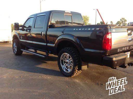 20x9" XD Spy Chrome Wheels with 33x12.50x20 Federal Couragia MT Tires on a 2013 Ford F-250 20x9" XD Spy Chrome Wheels with 33x12.50x20 Federal Couragia MT Tires on a 2013 Ford F-250