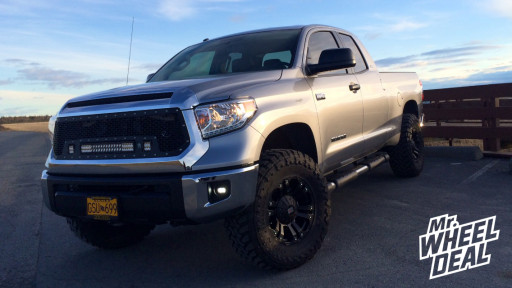 18x9" XD Monster Black Wheels with 35x12.50x18 Toyo Open Country MT Tires on a 2014 Toyota Tundra 18x9" XD Monster Black Wheels with 35x12.50x18 Toyo Open Country MT Tires on a 2014 Toyota Tundra