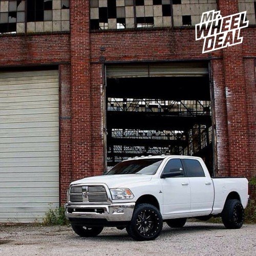 20x12 D538 -44 Matte Black wheels with 305/50/20 Nitto Terra Grappler tires on a 2010 RAM 2500 20" Fuel Maverick D538 wheels with 305/50/20 Nitto Terra Grappler tires on a 2010 RAM 2500