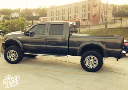 20x12 KMC XD Riot Chrome wheels on a 2006 Ford F350 20x12" XD 809 Riot Chrome wheels on a 2006 Ford F-350