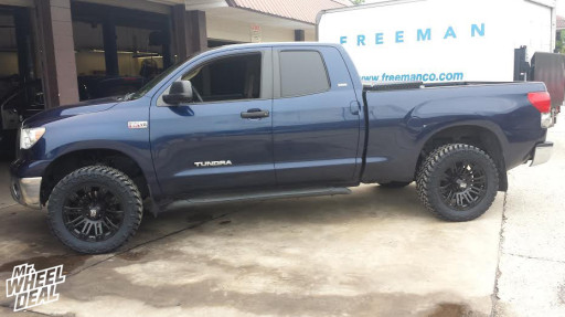 2008 Toyota Tundra with 20x9" XD Brigade Matte Black wheels and LT295/55/20 Nitto Trail Grappler tires 20" XD Series Brigade Matte Black wheels with LT295/55/20 Nitto Trail Grappler tires on a 2008 Toyota Tundra