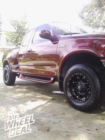 17" Fuel Hostage Black wheels on a 1997 F-150 17x9 Fuel Hostage Black wheels on a 1997 Ford F-150