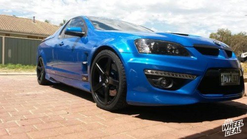 20x8.5 and 20x10 XO Miami Matte Black wheels with 255/35/20 and 285/30/20 Nexen N3000 VE2 tires on a LS3 R8 Maloo 20: XO Miami Matte Black wheels with 255/35/20 and 285/30/20 Nexen N3000 VE2 tires on a LS3 R8 Maloo