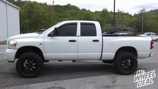 2007 Ram 2500 with 20x10 Black Rhino Sierra Black Wheels 20x10 Black Rhino Sierra Black Wheels on a 2007 Ram 2500