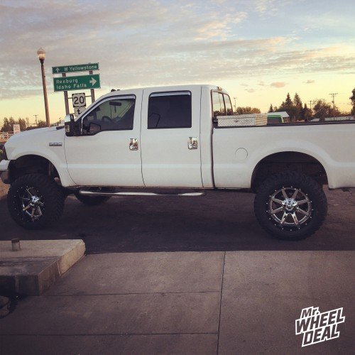 2001 F250 with 22x12 Fuel Off-Road Maverick wheels and 37x13.50x22 Mark Ma Dakar MT tires 22x12 Fuel Maverick wheels with 37x13.50x22 Mark Ma Dakar MT tires on a 2001 Ford F-250