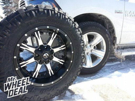 20x10" Fuel Off-Road Nutz Wheels with 35x12.50x20 Nitto Trail Grappler Tires 20x10" Fuel Off-Road Nutz Wheels with 35x12.50x20 Nitto Trail Grappler Tires