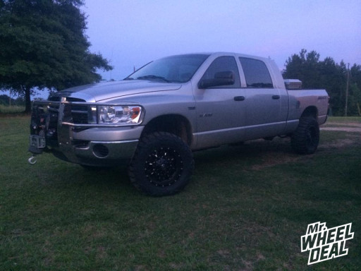 18x9 Fuel Off-Road Krank Wheels with 33X12.50R18 Nitto Mud Grappler Tires on a 2008 Ram 1500 18x9 Fuel Offroad Krank Wheels with 33X12.50R18 Nitto Mud Grappler Tires on a 2008 Ram 1500