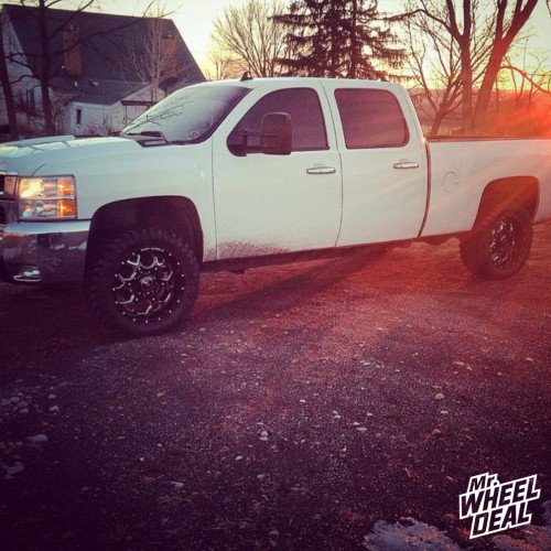 20x9 BMF Death Metal SOTA wheels with 33X12.50R20 Atturo Trail Blade MT tires on a 2007 Chevy 2500 2007 Chevy 2500 with 20x9" BMF Death Metal SOTA wheels with 33X12.50R20 Atturo Trail Blade MT tires