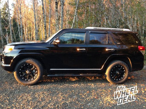 20x9" XD Addict Wheels with 275/55/20 Toyo Open Country AT II Tires on a 2013 Toyota 4Runner