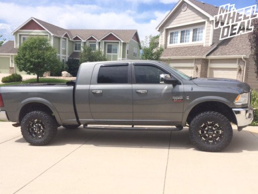 2011 Ram 3500 with 18x9" BMF Novakane Death Metal Black wheels 18x9" BMF Novakane Death Metal Black wheels on a 2011 Ram 3500