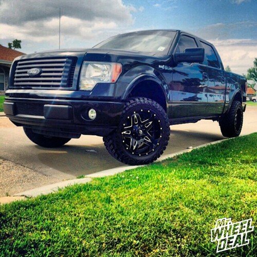 20x10 Fuel Full Blown wheels with 33x12.50r20 Atturo Trail Blade MT tires on a 2010 Ford F150 20x10 Fuel Off-Road Full Blown -12mm wheels with 33x12.50r20 Atturo Trail Blade MT tires on a 2010 Ford F-150
