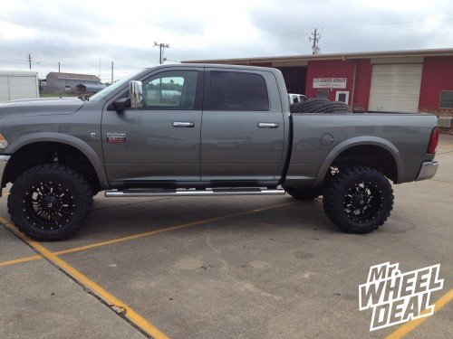 2012 RAM 2500 with 20" Fuel Krank wheels with 35" Nitto Mud Grappler tires 20x10" Fuel Off-Road Krank -12 wheels with 35X12.50R20 Nitto Mud Grappler tires on a 2012 RAM 2500