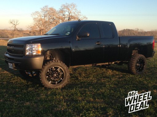 20x10" Fuel Off-Road Hostage Wheels with 33x12.50x20 Nitto Mud Grappler Tires on a 2013 Chevy Silverado 1500 20x10" Fuel Off-Road Hostage Wheels with 33x12.50x20 Nitto Mud Grappler Tires on a 2013 Chevy Silverado 1500