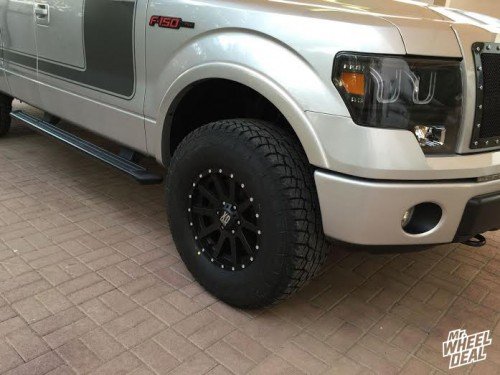 17x9 XD Heist Black wheels with 315/70/17 Falken Wild Peak AT tires on a 2013 Ford F-150 17x9" XD Series Heist wheels with 315/70/17 Falken Wild Peak AT tires on a 2013 Ford F-150