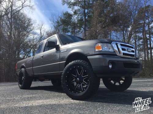 2011 Ford Ranger with 20x10 Fuel Offroad Maverick -12mm wheels and LT285/55/20 Toyo Open Country AT II tires 20x10" Fuel Off-Road Maverick -12mm wheels with LT285/55/20 Toyo Open Country AT II tires on a 2011 Ford Ranger