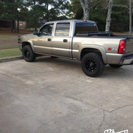 17x9 Fuel Hostage wheels -12mm on a 2006 Chevy Silverado 1500 2006 Chevy Silverado 1500 with 17x9" Fuel Hostage wheels -12mm offset