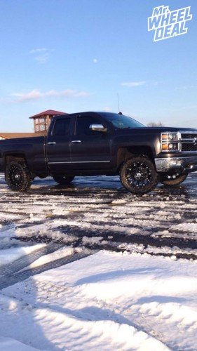 20x9 XD Series Hoss Gloss Black wheels with 33x12.50x20 Federal Couragia MT tires on a 2014 Chevy Silverado 1500 20x9" XD Hoss Gloss Black wheels with 33x12.50x20 Federal Couragia MT tires on a 2014 Chevy Silverado 1500