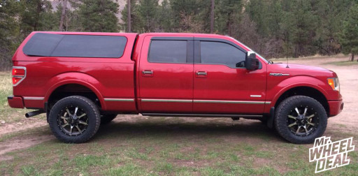 20x9 Moto Metal 970 Wheels with Toyo AT II Tires on a 2011 Ford F150 20x9" Moto Metal 970 Machine Wheels with LT295/60/20 Toyo AT II Tires on a 2011 Ford F150