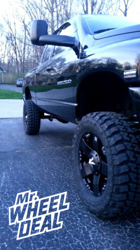 20x8.5" XD Rockstar Black Wheels with 35x12.50x20 Federal MT Tires on a 2003 Ram 2500 20x8.5" XD Rockstar Black Wheels with 35x12.50x20 Federal MT Tires on a 2003 Ram 2500