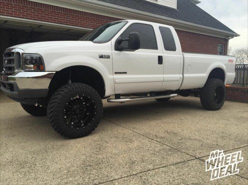 2001 Ford F-250 with 20x12" Fuel Hostage wheels with 35x12.50x20 Atturo Couragia MT tires 20x12 Fuel Hostage wheels with 35x12.50x20 Atturo Couragia MT tires on a 2001 Ford F-250