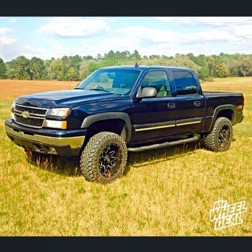 2006 Chevy Silverado 1500 with 20x10 Fuel Lethal -24 wheels and 35/12.50/20 Atturo Trail Blade MT tires 20x10" Fuel Lethal -24 wheels with 35/12.50/20 Atturo Trail Blade MT tires on a 2006 Chevy Silverado 1500