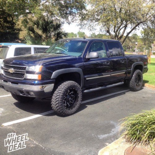 20x10 Fuel Offroad Lethal -24 wheels with 35/12.50/20 Atturo Trail Blade MT tires on a 2006 Chevy Silverado 1500 20x10" Fuel Off-Road Lethal wheels with 35/12.50/20 Atturo Trail Blade MT tires on a 2006 Chevy Silverado 1500