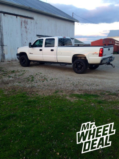 18x9" XD Monster Black Wheels with LT285/60/18 Nitto Terra Grappler Tires on a 2007 Chevy Silverado 2500 18x9" XD Monster Black Wheels with LT285/60/18 Nitto Terra Grappler Tires on a 2007 Chevy Silverado 2500