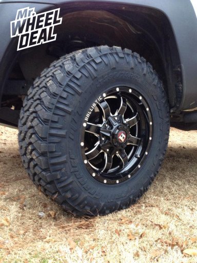 17x9" Ballistic Anvil Wheels on a 2008 Toyota Tacoma 17x9" Ballistic Anvil Wheels on a 2008 Toyota Tacoma