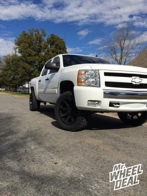 2008 Chevy Silverado 1500 with 20x9 Tuff T05 Flat Black -13 wheels with 33x12.50R20 Atturo MT tires 20x9" Tuff T05 Flat Black -13 wheels with 33x12.50R20 Atturo MT tires on a 2008 Chevy Silverado 1500