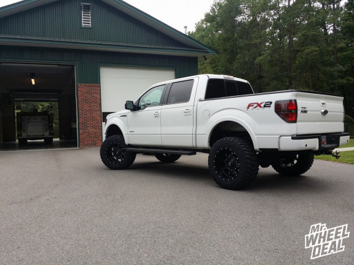 20" Fuel Krank wheels with 35" Nitto Trail Grappler tires on a 2013 F-150 20x12 Fuel Offroad Krank wheels with 35X12.50R20 Nitto Trail Grappler tires on a 2013 Ford F-150