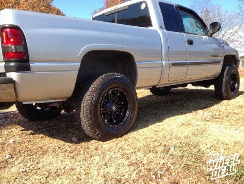 17x9" Fuel Hostage Matte Black wheels on a 2001 Ram 1500 17x9 Fuel Off Road Hostage Matte Black wheels on a 2001 Ram 1500