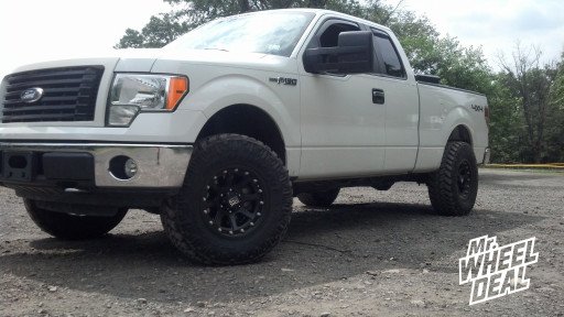 XD Addict Black Wheels with 295/70/17 Nitto Trail Grappler Tires on a 2010 Ford F-150