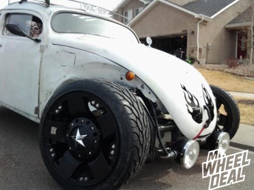 17x9" & 20x10" XD Rockstar Wheels with 235/40/17 & 295/45/20 BFG KDW II Tires on a 1969 Beetle
