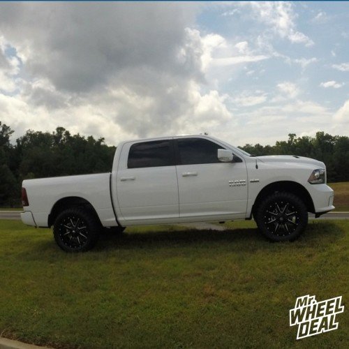 20x9 Fuel Off-Road Maverick Black Milled wheels with LT315/60/20 Toyo Open Country MT tires on a 2014 Ram 1500 20x9" Fuel Maverick Black Milled wheels with LT315/60/20 Toyo Open Country MT tires on a 2014 Ram 1500