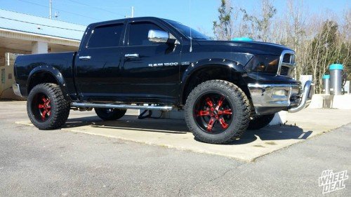 22x12" Moto Metal 969 wheels with 37x13.50R22 Mark Ma MT tires on a 2012 Ram 1500 2012 Ram 1500 with 22x12 Moto Metal 969 wheels and 37x13.50R22 Mark Ma MT tires