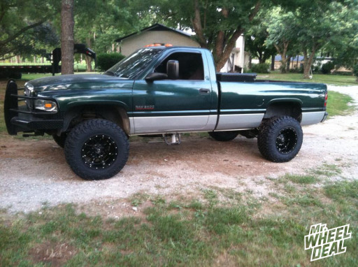 RAM 2500 with 18x12 Fuel Offroad Hostage wheels with 35X12.50R18 Nitto Trail Grappler tires 18x12 Fuel Hostage wheels with 35X12.50R18 Nitto Trail Grappler tires on a 2001 RAM 2500