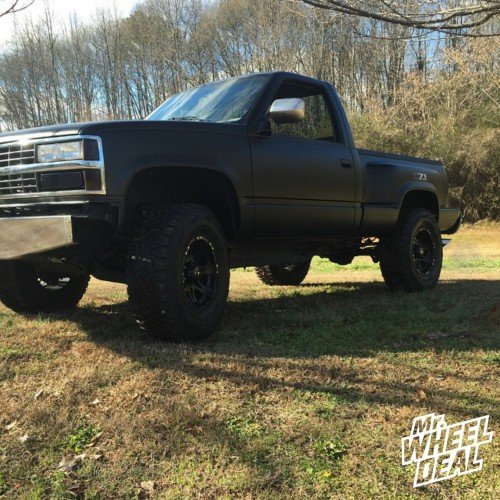 1990 K-1500 with 17x9 Black Raceline Raptor wheels +0 offset 17x9 Raceline Raptor Black wheels +0 offset on a 1990 K-1500