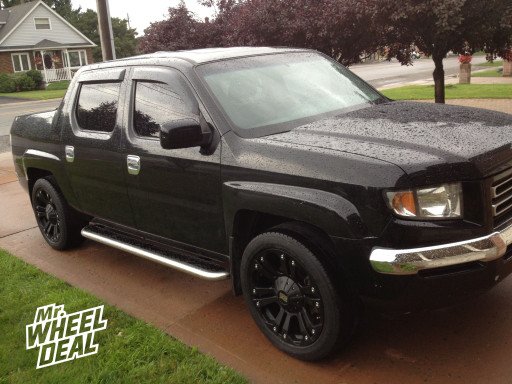 20x9" XD Monster Black Wheels on a 2008 Honda Ridgeline