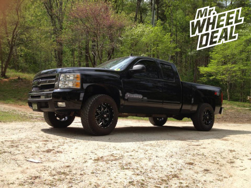 18x9" Ballistic 955 Anvil Black wheels on a 2009 Chevy 1500 18x9" Ballistic 955 Anvil Black wheels on a 2009 Chevy 1500