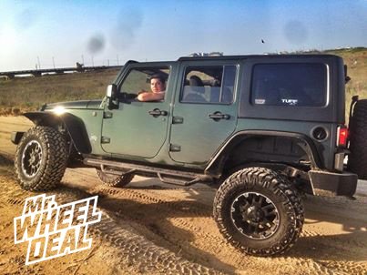 17x8" Tuff T-04 Black Wheels with 35x12.50x17 Nitto Trail Grappler Tires on a 2011 Jeep Wrangler 17x8" Tuff T-04 Black Wheels with 35x12.50x17 Nitto Trail Grappler Tires on a 2011 Jeep Wrangler