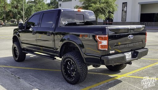 2018 Ford F-150 with 20x10 -18mm Black Milled Fuel Cleaver wheels and 35x12.5R20LT Nitto Ridge Grappler tires