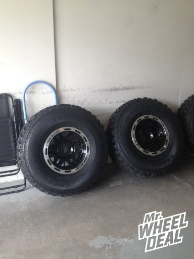 16x10" ION Alloy 133 Black Wheels with LT315/75/16 Hercules Trail Digger MT Tires