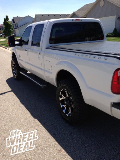 20x9" Fuel Offroad Dune Wheels with 35X12.50R20 Nitto Trail Grappler Tires on a 2014 Ford F-250 20x9 Fuel Offroad Dune Wheels with 35X12.50R20 Nitto Trail Grappler Tires on a Ford F-250