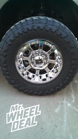 18x10" XD Strike Chrome Wheels with 35X12.50R18 Toyo Open Country MT Tires 18x10" XD Strike Chrome Wheels with 35X12.50R18 Toyo Open Country MT Tires