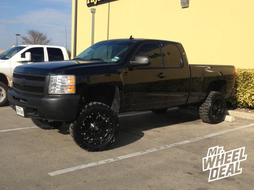 20x10" Fuel Off-Road Hostage Wheels with 33x12.50x20 Nitto Mud Grappler Tires on a 2013 Chevy Silverado 1500 20x10" Fuel Off-Road Hostage Wheels with 33x12.50x20 Nitto Mud Grappler Tires on a 2013 Chevy Silverado 1500